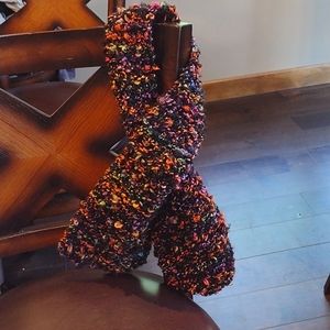 NEW Rainbow Chunky Knit Scarf